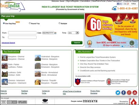Now an integrated online booking portal for govt bus services in India: BusIndia.com