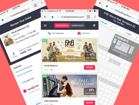 Online entertainment booking platform  BookMyShow improves its  user face