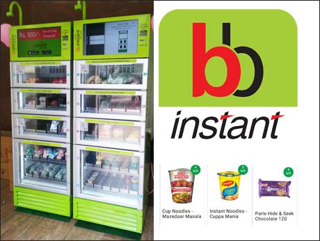Online supermarket  Big Basket  starts new service with  auto dispensers in apartments