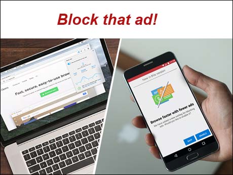 Opera includes ad blocking in its desktop and mobile browsers
