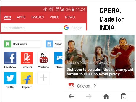 Opera tweaks its mobile browser for Indian tastes