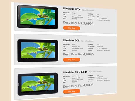 Original Aakash tablet maker DataWind broadens range to  5 models of UbiSlate