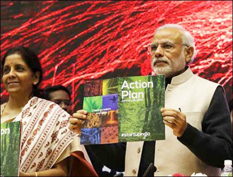 PM unveils  new national policy to promote startup culture in India