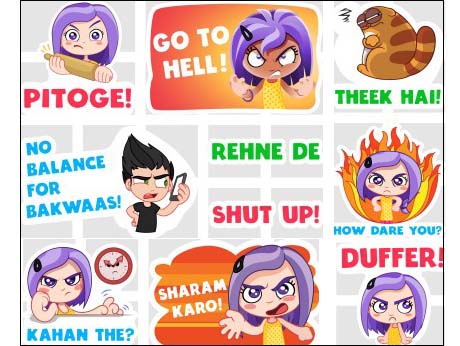 Quirky spat, sticky pack -- courtesy Viber