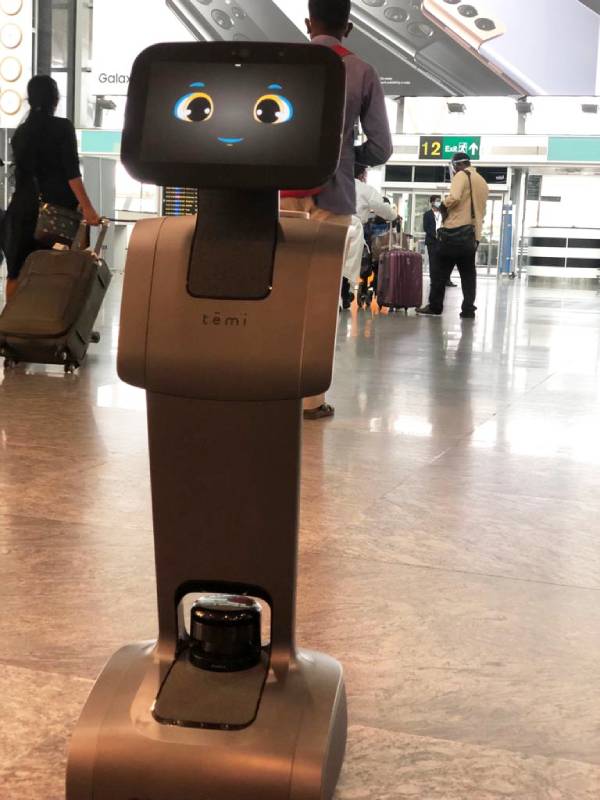 Robots assist passengers at Bangalore Airport