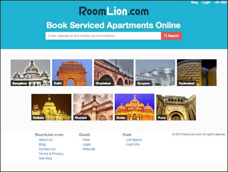 RoomLion plugs the gap  in short term accomodation