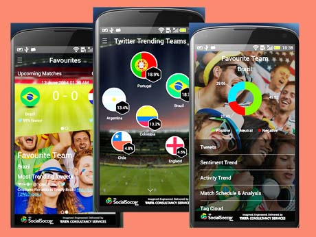 TCS football  app   leverages social media