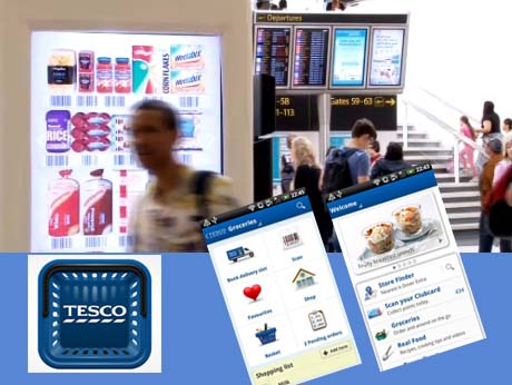 Tesco's Indian engineers craft  cool mobile shopping tool, create virtual grocery at Gatwick airport
