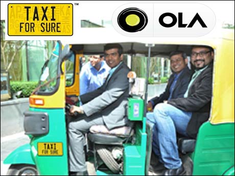 Top Indian  mobile cab aggregators, Ola and TaxiForSure get together