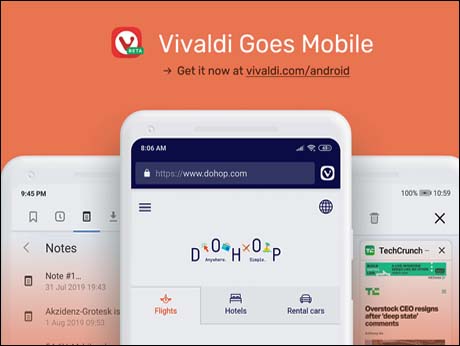 Vivaldi now available for Android phone