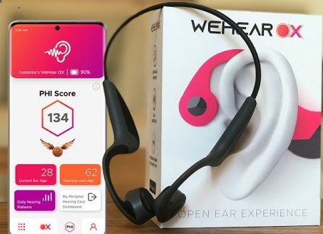 WeHear earphones  harness bone conduction, offer better experience to the hearing-challenged