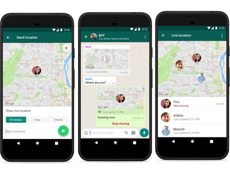 WhatsApp offers new location-sharing facility