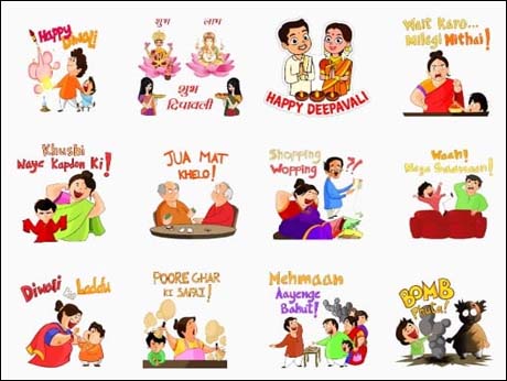Whatsapp offers special stickers  for Diwali