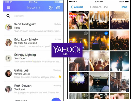 Yahoo refurbishes  its mail client for mobiles
