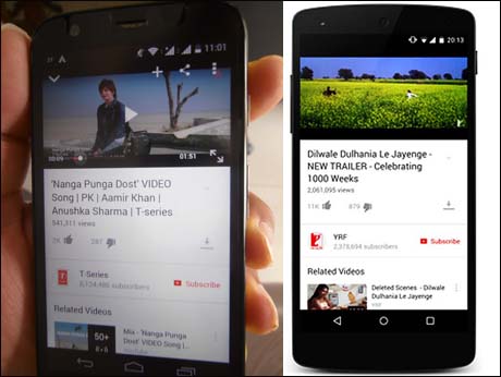 YouTube allows Indian users to download content for offline viewing