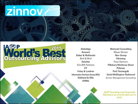 Zinnov recognized as one of top 20 outsourcing advisers worldwide