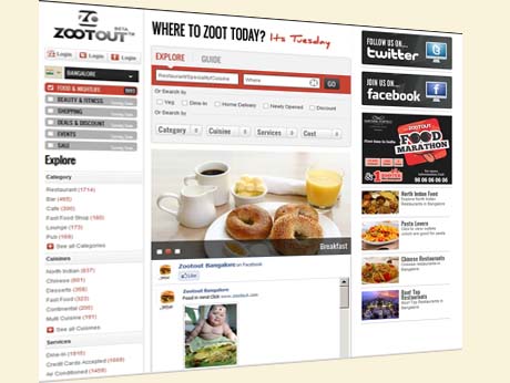Indore startup, Zootout, targets metro foodies