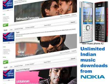 Nokia adds India flavour  to  unlimited music download site