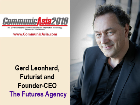 Noted futurist Gerd Leonhard  to speak at CommunicAsia conference