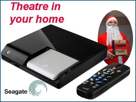 Seagate HD Player  creates home theatre system with  portable hard drive