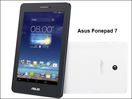 Asus Fonepad 7:  Canny combo of phone and tablet
