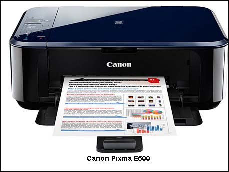Canon Pixma E500: economical  multifunction inkjet printer
