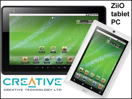 Creative ZiiO Tablet PCs:  superior sound