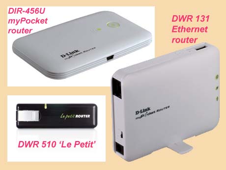D-Link  portable wireless 3G  devices