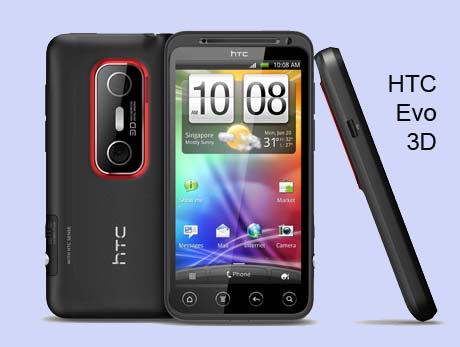 HTC EVO 3D: Capture, view, send  3-D with your mobile phone – without glasses