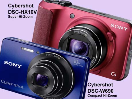 Cyber-Shot DSC-HX10V & DSC-W690: Sony's high zoom  'crossover'  digicams