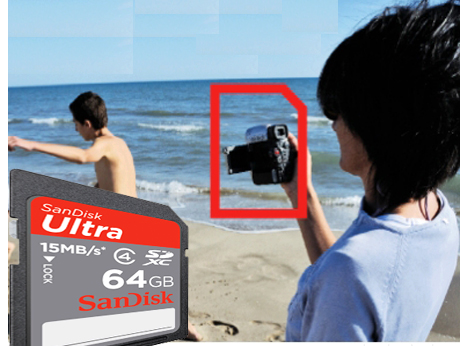 SanDisk’s new format, highest capacity SD card,  is made for HD 