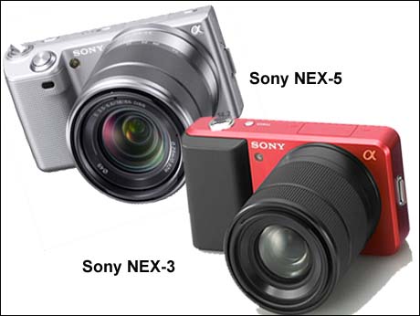 Sony compact Digital SLR Cameras NEX-3 & NEX-5