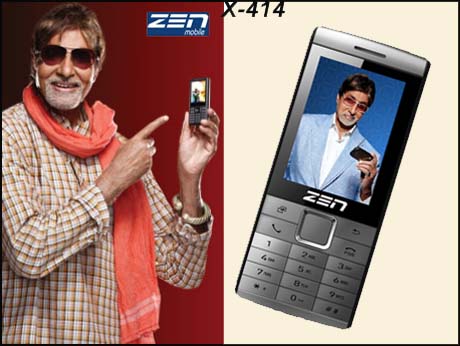 Zen X-414: dual SIM, GPRS, MP4 phone -- all for Rs 1799