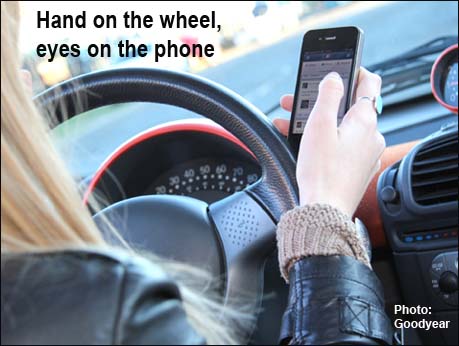 Driving and phoning:  dangerous distraction