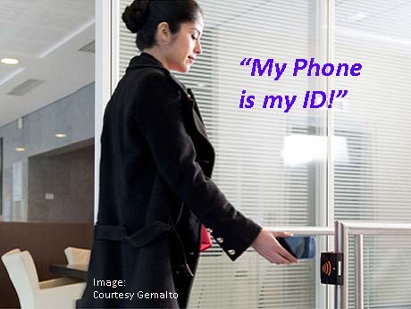 NFC-embedded mobile phones will soon serve as ID and access control device