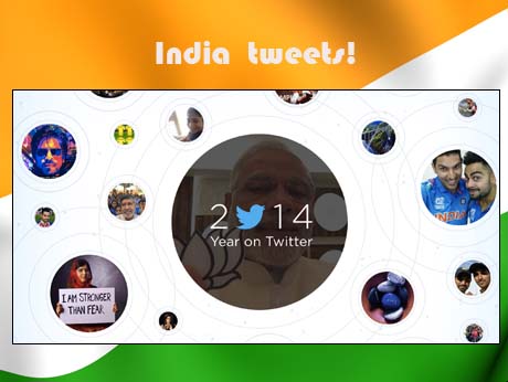 Twitter takes hold  in India:  a look back at 2014's top tweets