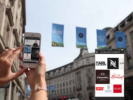 An entire street of shops join to create a compelling app  to help customers
