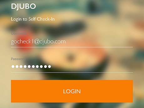 Djubo X-press, an iPad based self check-in app