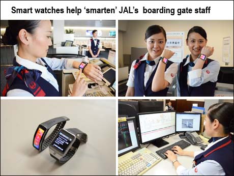 Japan Airlines may be first to give its ground staff smart watches for better coordination