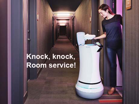 Now, robot room service is here!