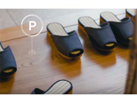 Self parking slippers in Japanese hotels
