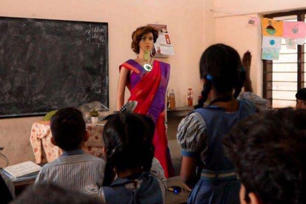 Iris, India's first AI  teacher robot from Maker Labs unveiled in Kerala school